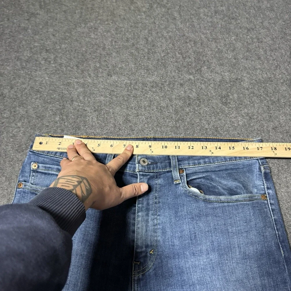 Levi's 502‎ Jeans Mens 34x30 (34x27) Taper Fit Blue Denim Western Retro Outdoor